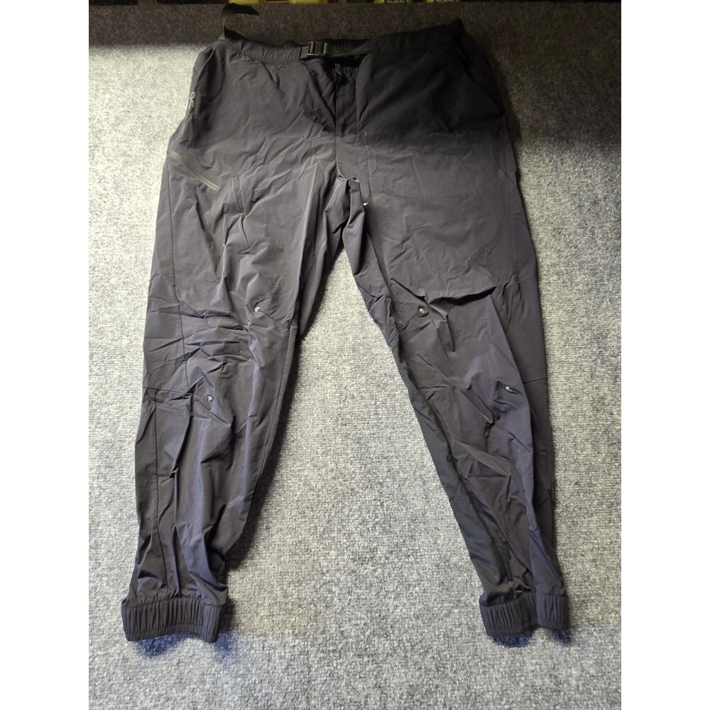 On Cloud Trek Pants Womens 2XL  Black Belted Jogger Stretch Hiking Travel Run